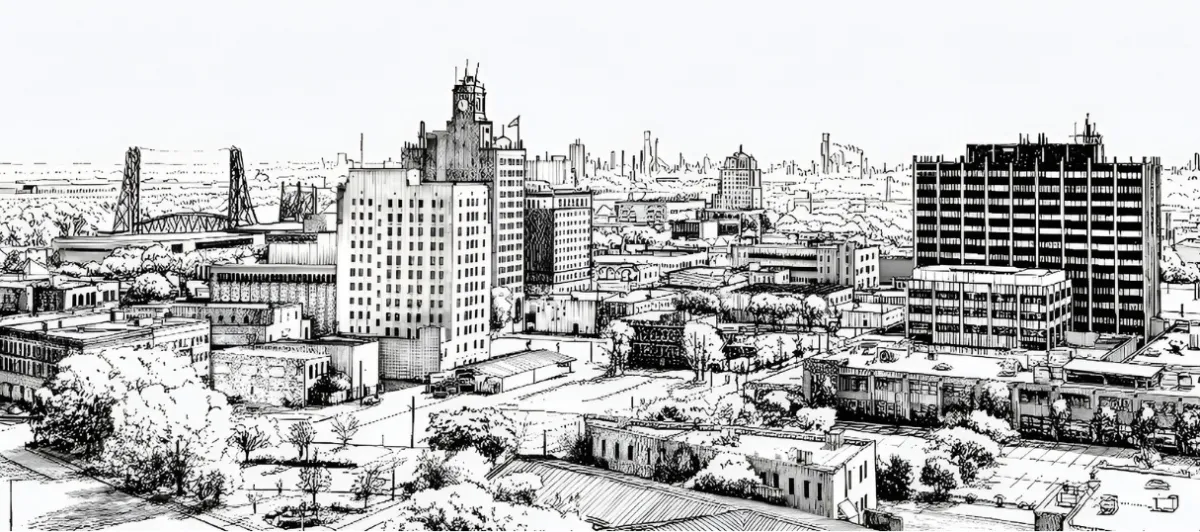 Beaumont City Skyline