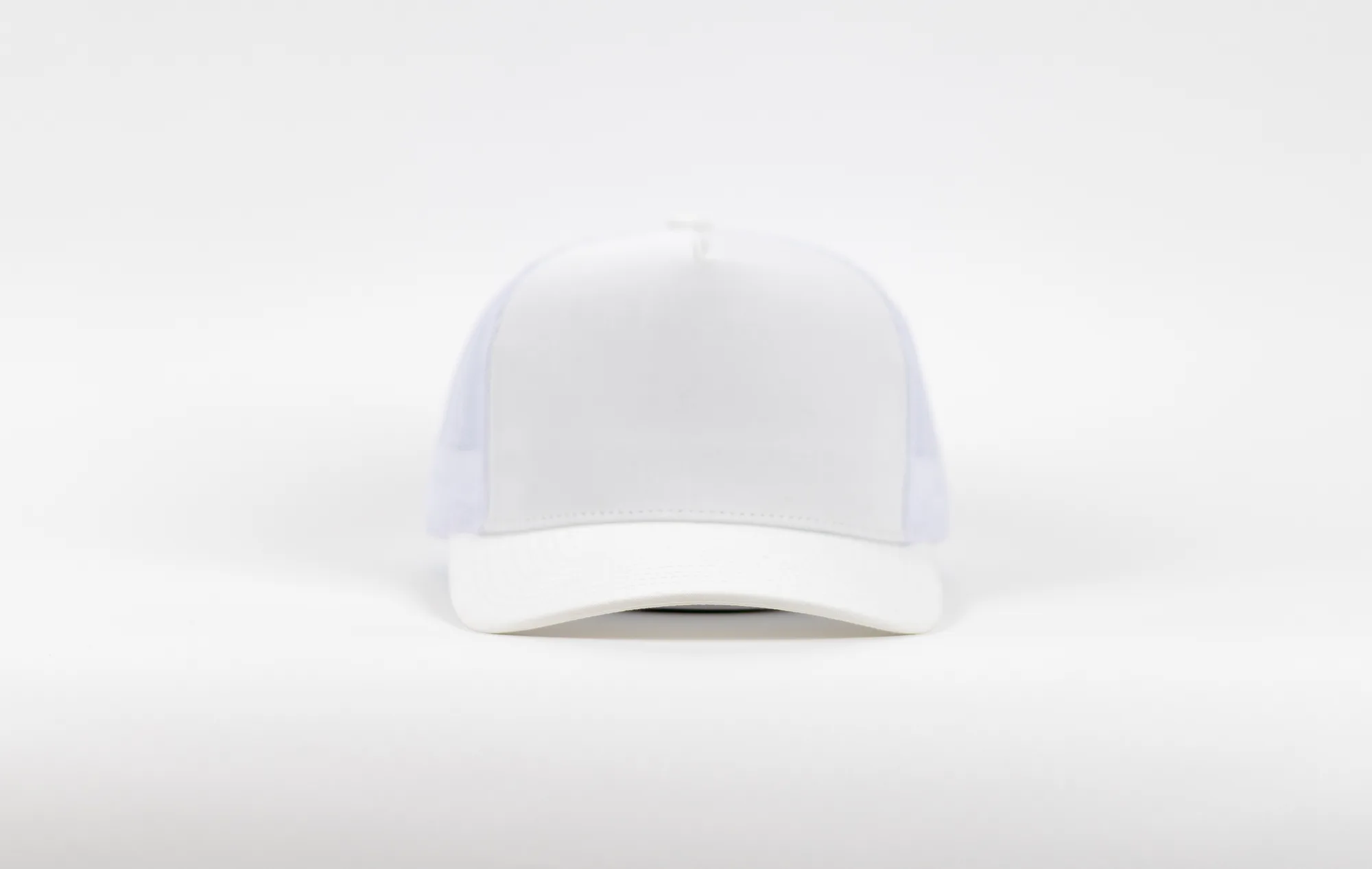 Reel48 No. 4 custom hat, white sample, front view