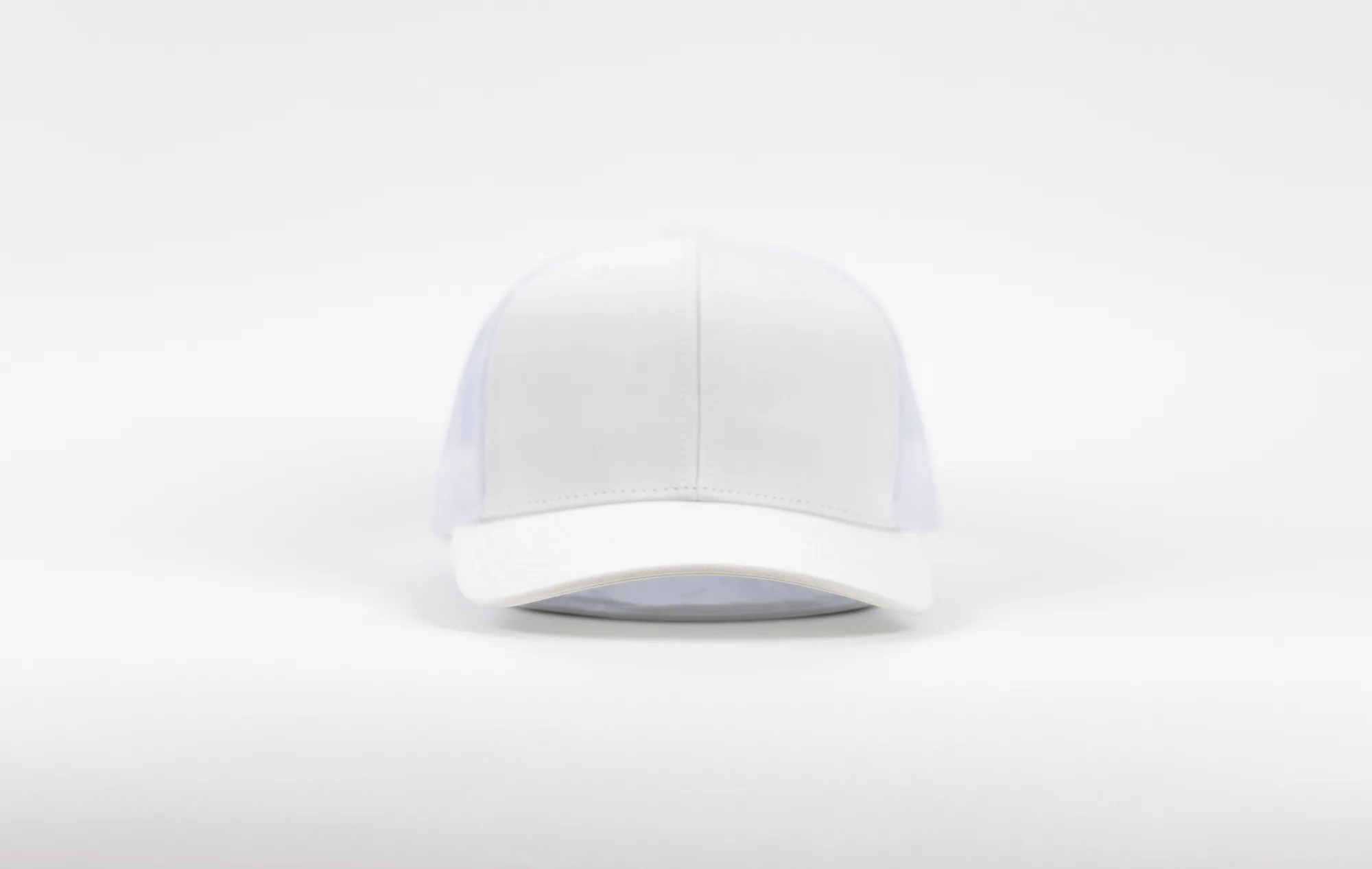 Reel48 No. 5 custom hat, white sample, front view